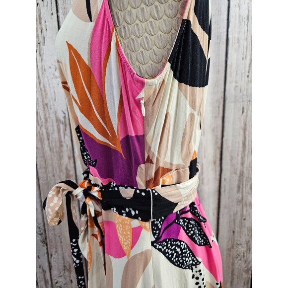 ALK Women's M Apt 9 Tie Waist Wrap Hi-Lo Maxi Dress Floral Summer Spring NEW NWT - Picture 8 of 9